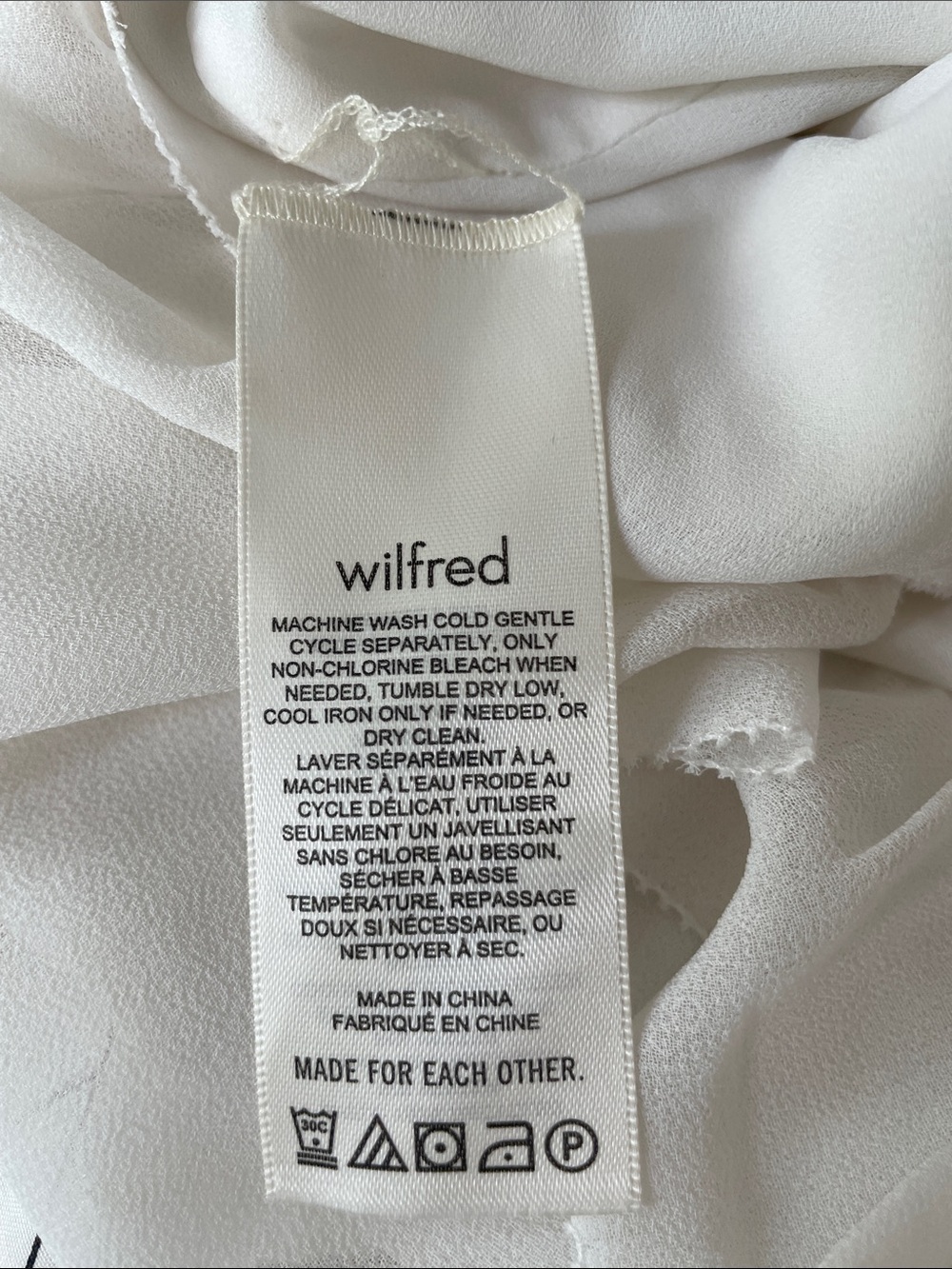 Wilfred Cathedral Smocked Spaghetti Strap Dress in Cream Size S. NWOT - Picture 9 of 11